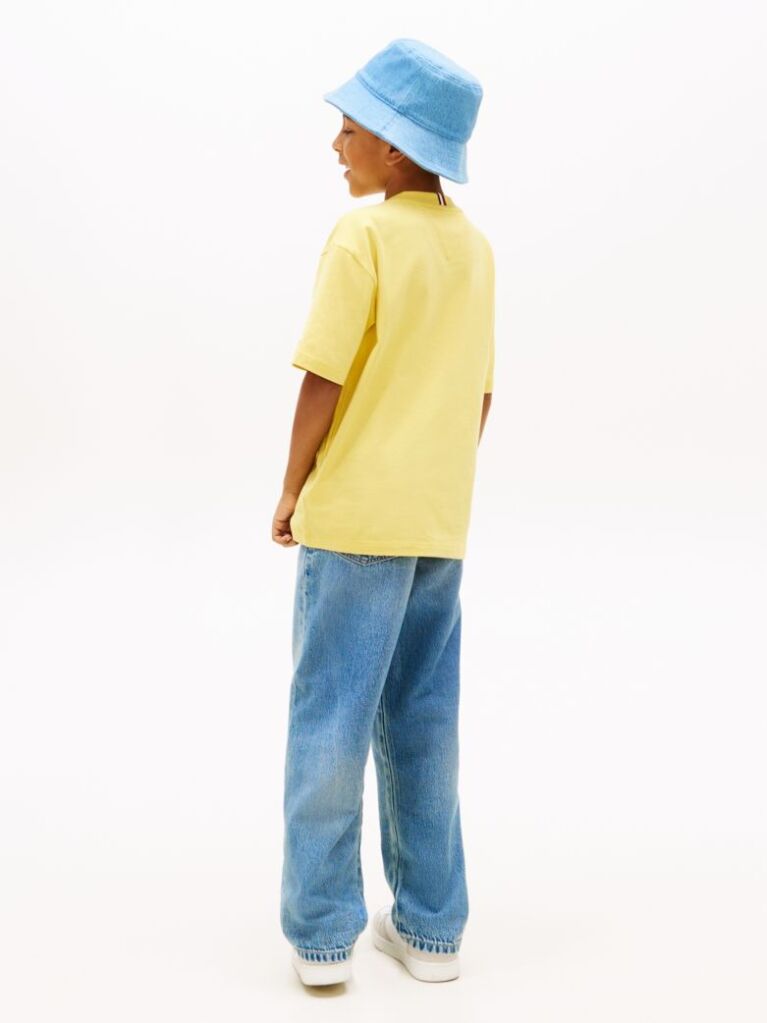 Yellow 3D Flag Graphic Jersey T-Shirt  Boys