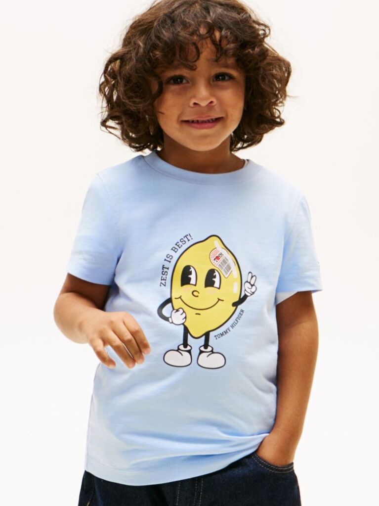 Blue Graphic Print Jersey T-Shirt  Boys