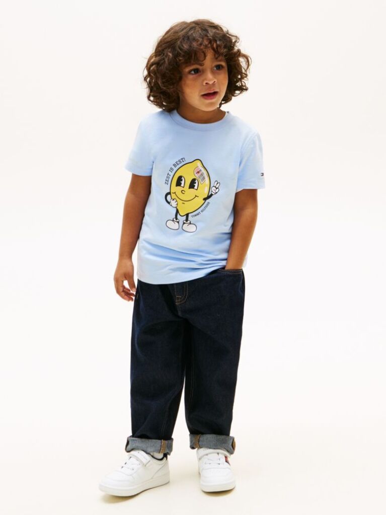 Blue Graphic Print Jersey T-Shirt  Boys