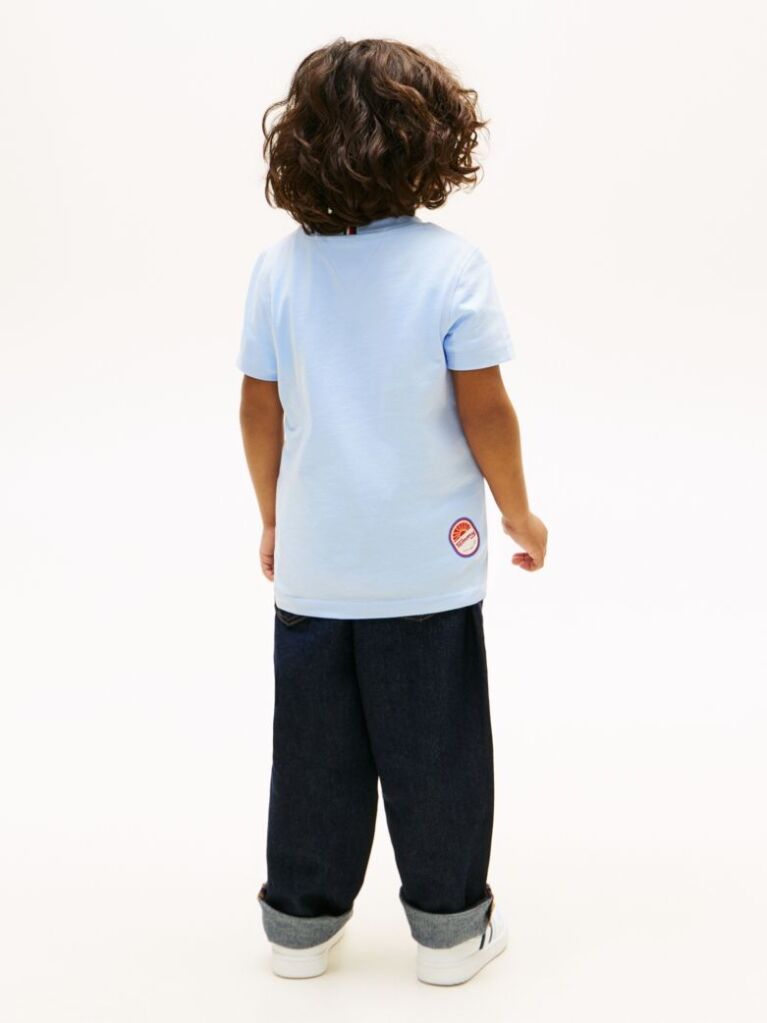 Blue Graphic Print Jersey T-Shirt  Boys