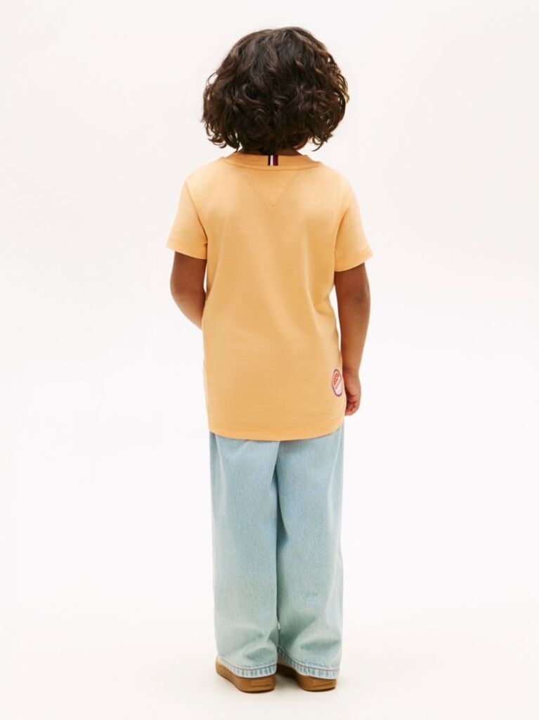 Orange Graphic Print Jersey T-Shirt  Boys