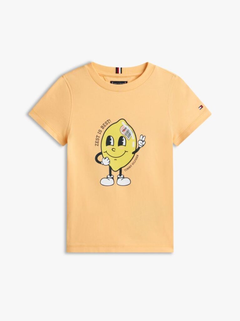 Orange Graphic Print Jersey T-Shirt  Boys