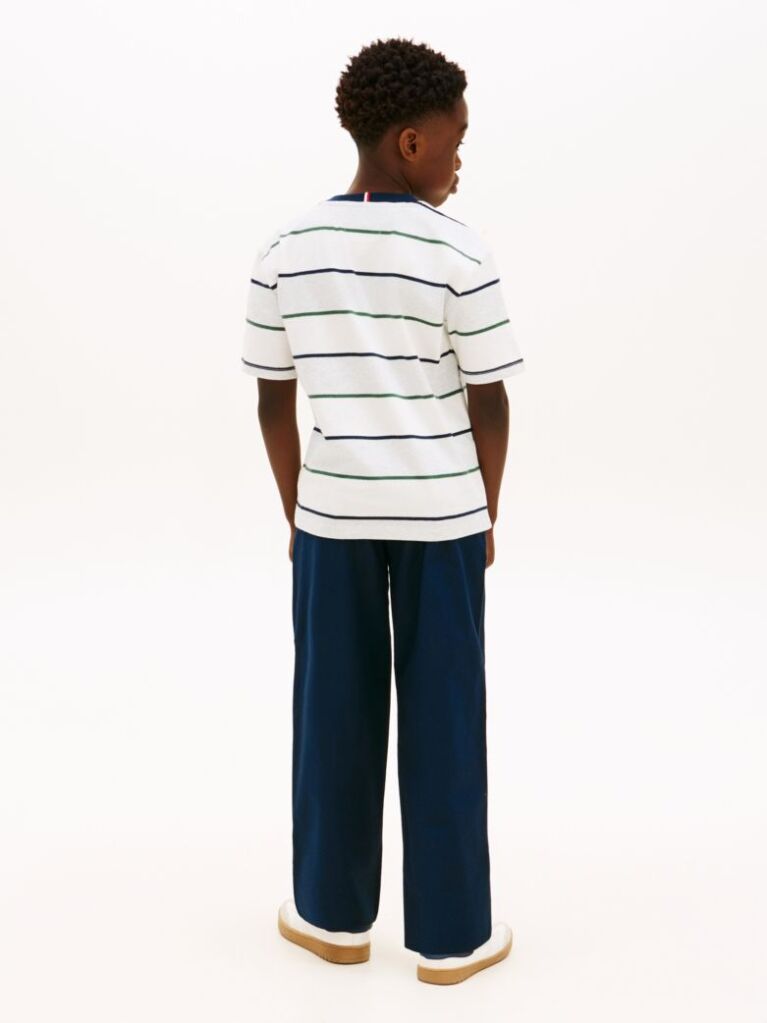Grey Rugby Stripe Peached Jersey T-Shirt  Boys