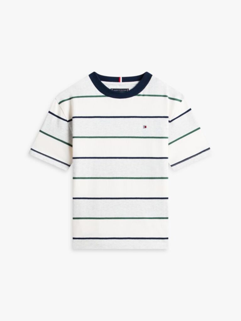 Grey Rugby Stripe Peached Jersey T-Shirt  Boys
