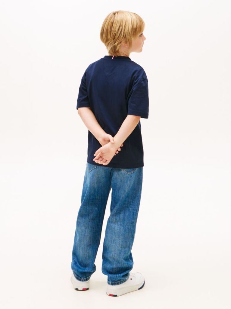 Blue Heritage Flag Print Jersey T-Shirt  Boys