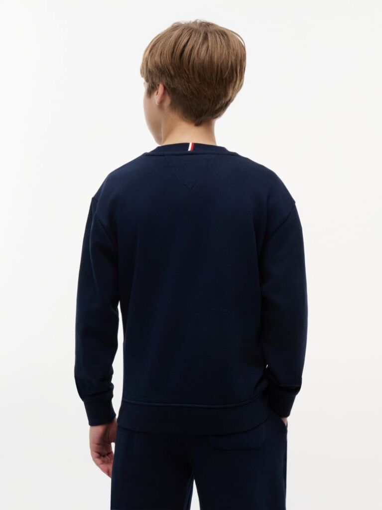 Blue Logo Terry Crew Neck Sweatshirt  Boys