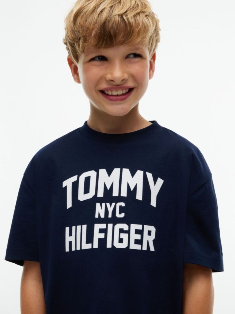 Blue Logo Jersey Crew Neck T-Shirt  Boys