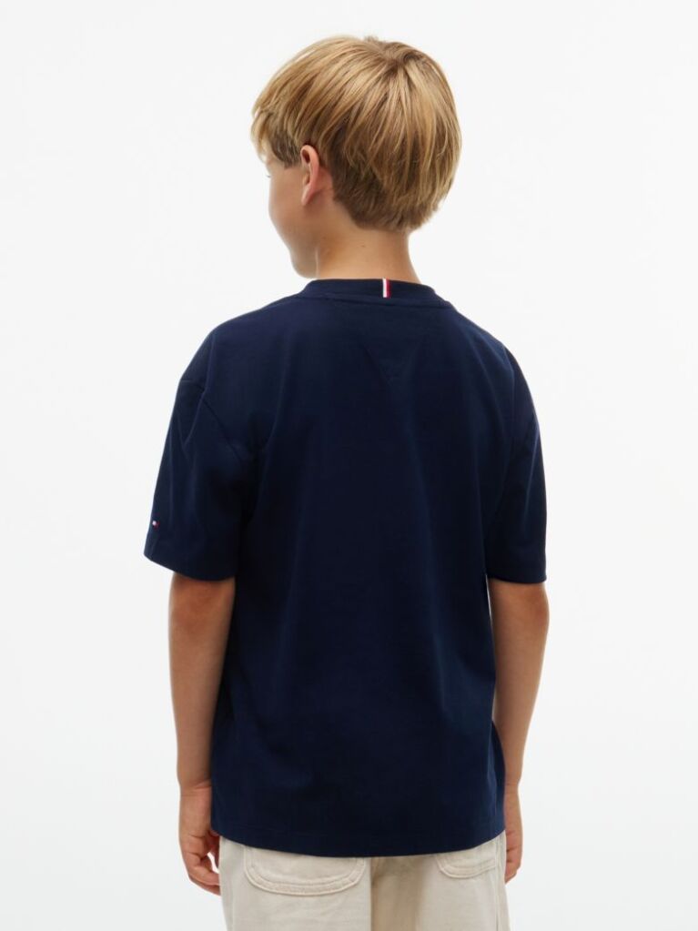 Blue Logo Jersey Crew Neck T-Shirt  Boys