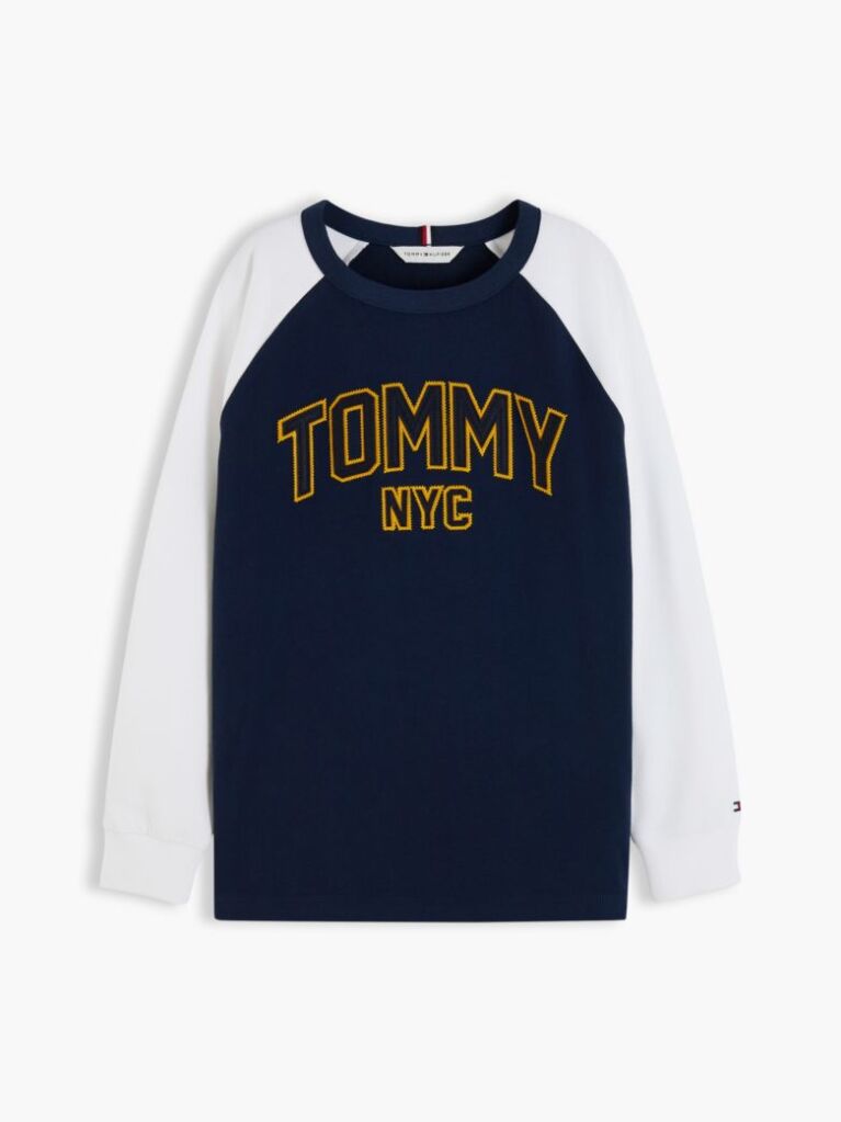 Μπλε T-Shirt Με Colour-Blocked Varsity Λογότυπο  Αγόρια