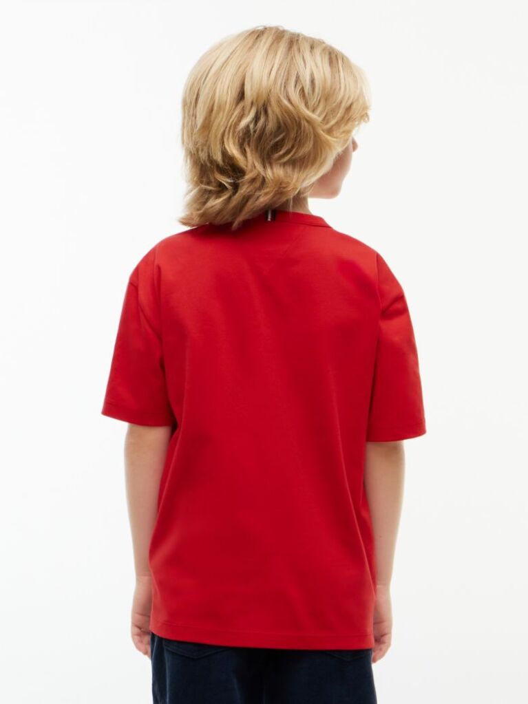 Red Varsity Logo Jersey T-Shirt  Boys