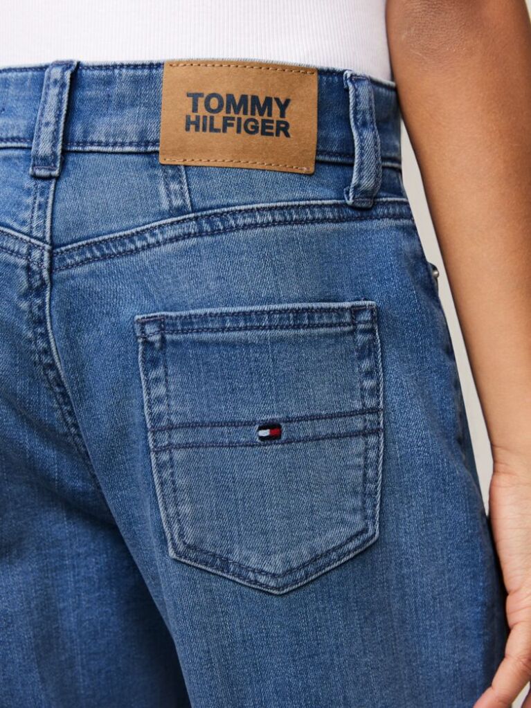 Denim Essential Tapered Τζιν Με Ξεθωριασμένο Φινίρισμα  Κορίτσια