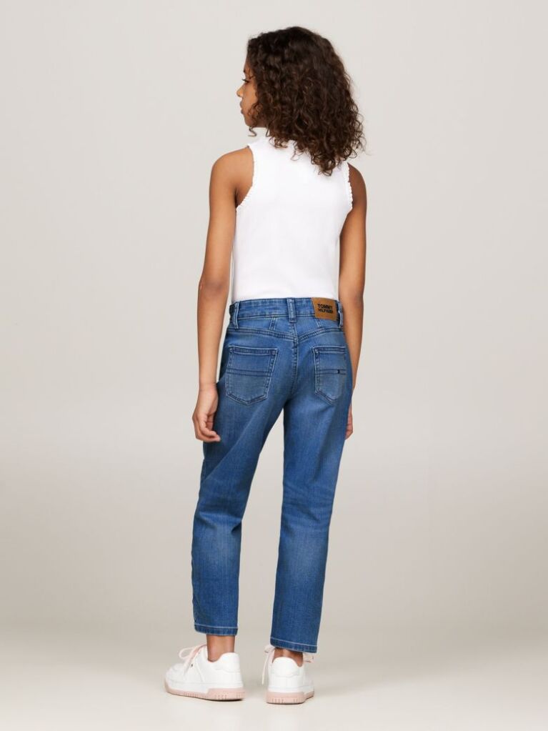 Denim Essential Tapered Τζιν Με Ξεθωριασμένο Φινίρισμα  Κορίτσια