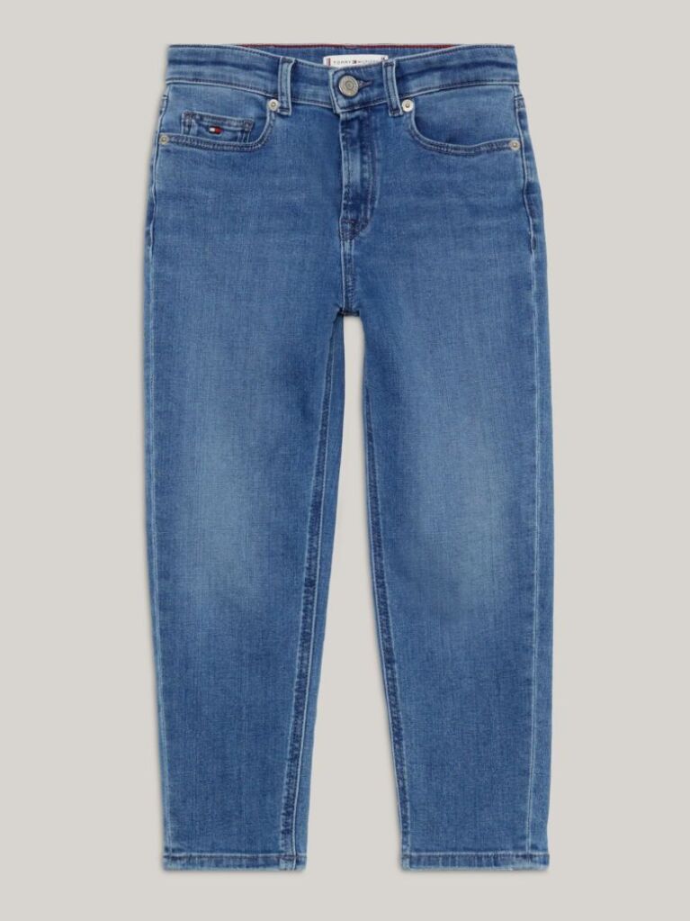 Denim Essential Tapered Τζιν Με Ξεθωριασμένο Φινίρισμα  Κορίτσια