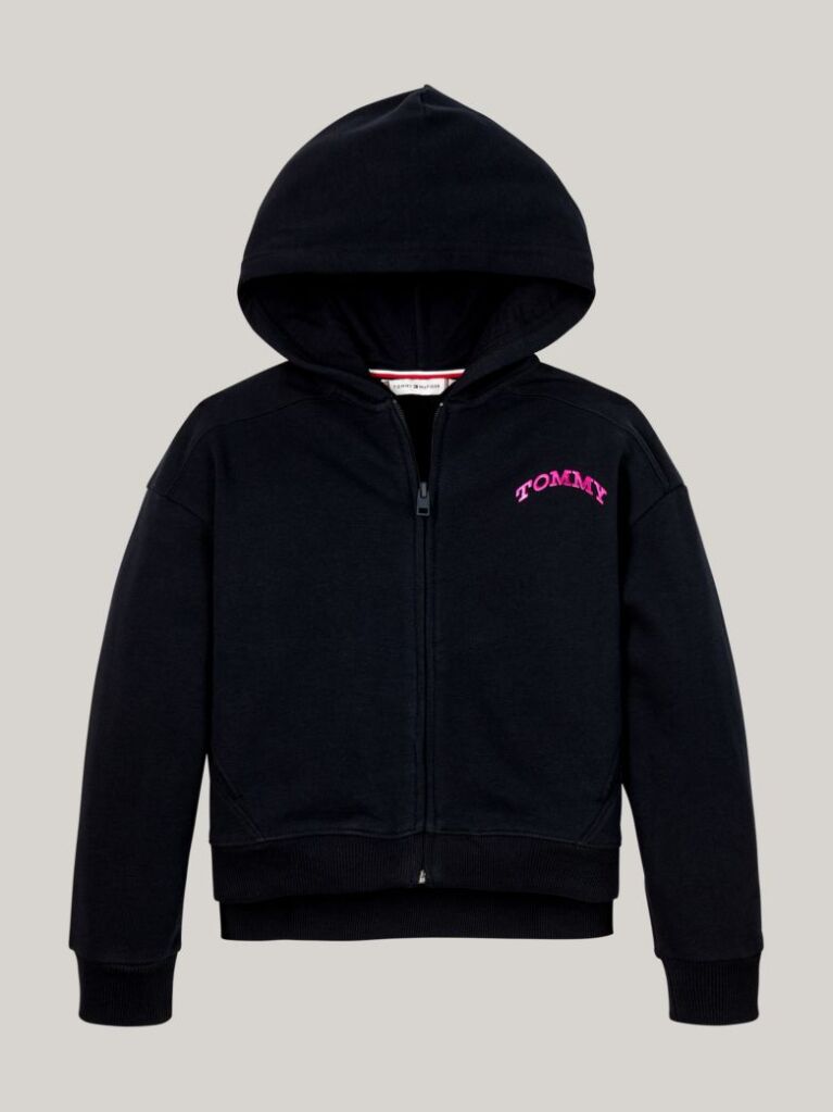 Μπλε Hoody Με Varsity Λογότυπο Πίσω  Κορίτσια