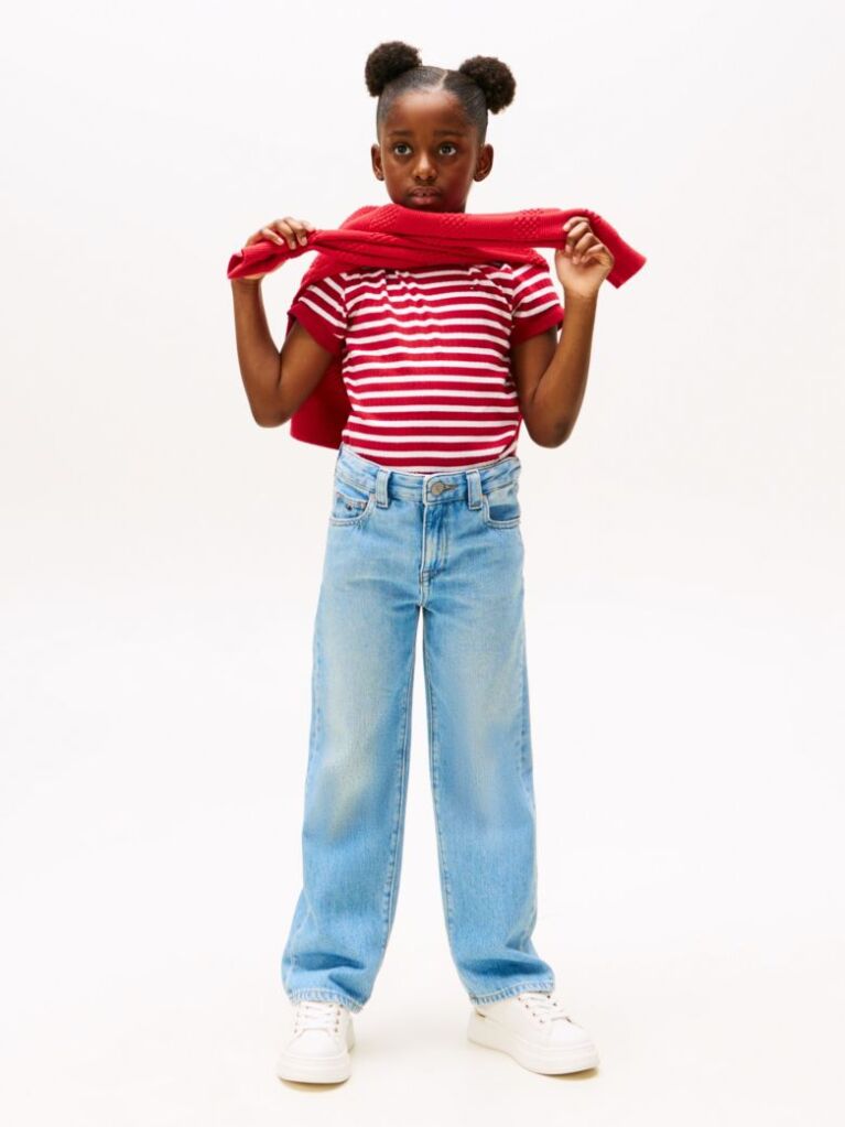 Multi Stripe Extra Slim T-Shirt  Girls
