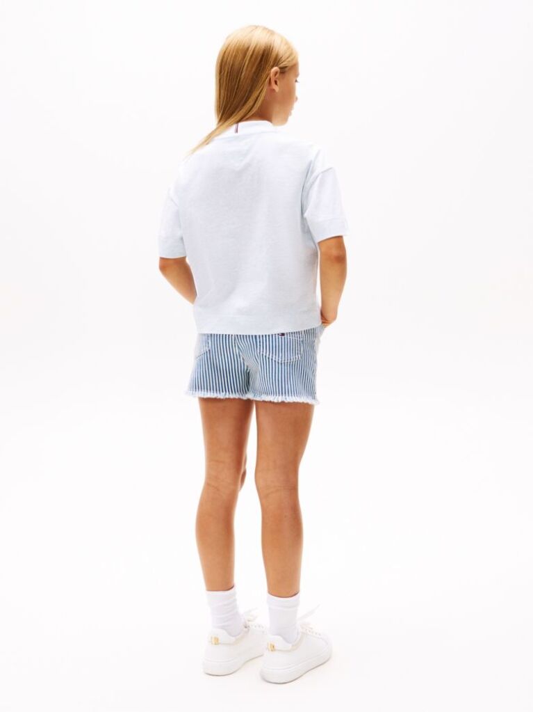 Μπλε T-Shirt Με Varsity Λογότυπο  Κορίτσια