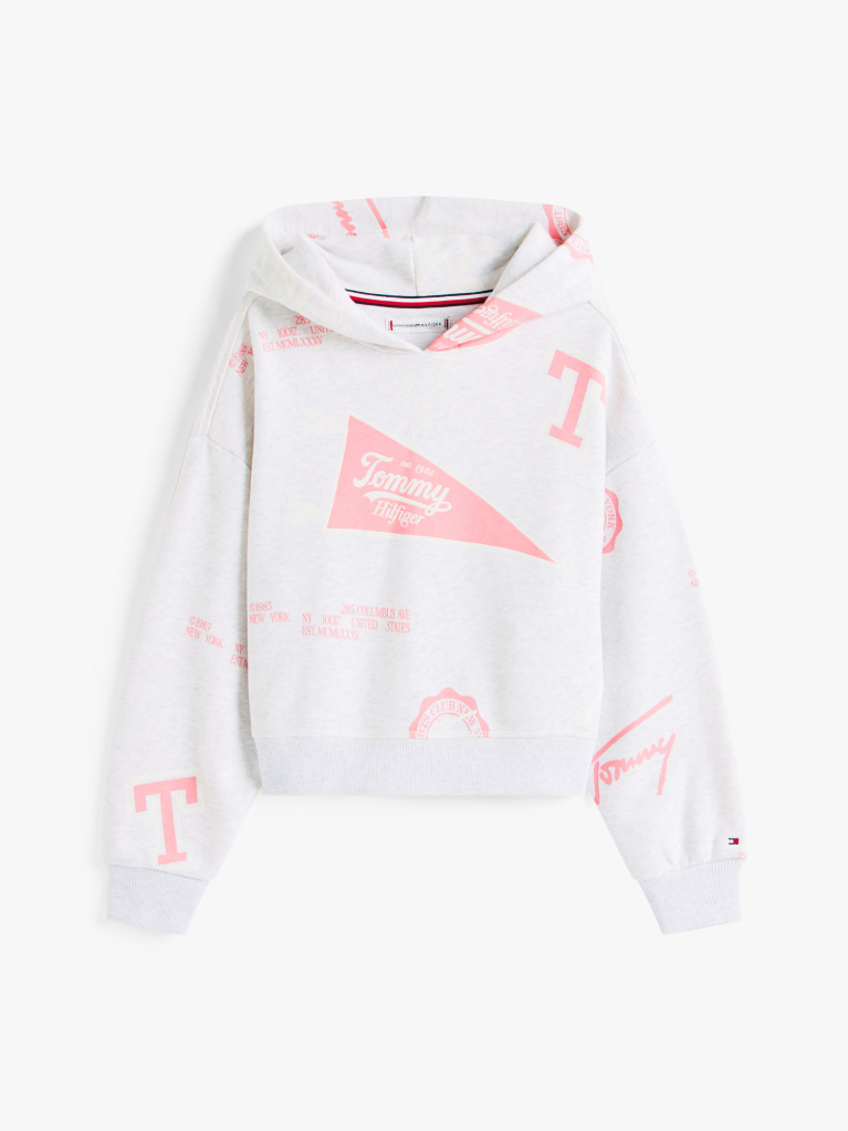 Γκρι Hoodie Με Σχέδιο  Κορίτσια