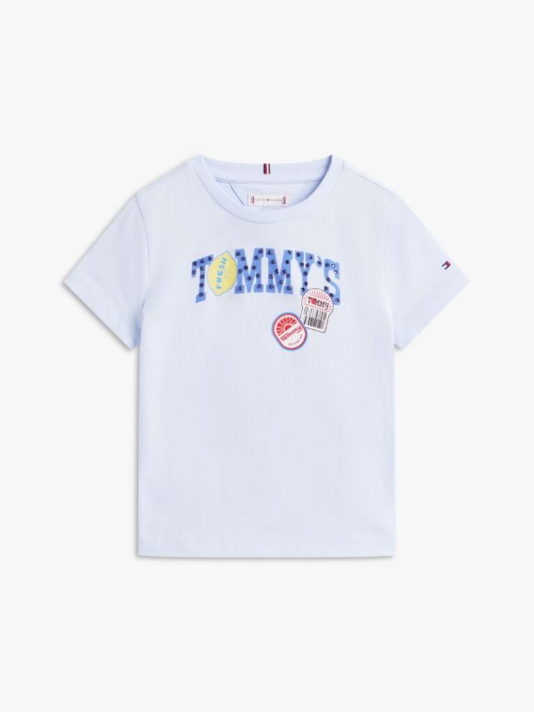 Blue Fruit Logo Jersey T-Shirt  Girls