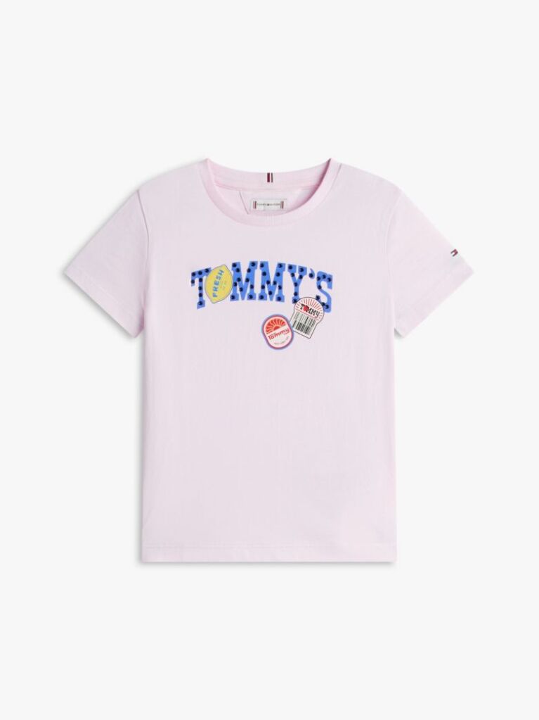 Ροζ T-Shirt Από Βαμβακερό Jersey Με Λογότυπο  Κορίτσια