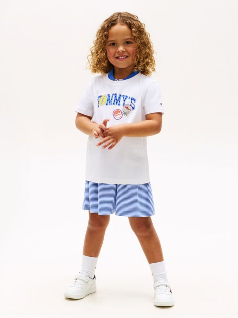 White Fruit Logo Jersey T-Shirt  Girls