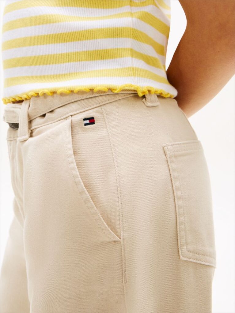 Μπεζ Essential Παντελόνι Σε Loose Γραμμή  Κορίτσια