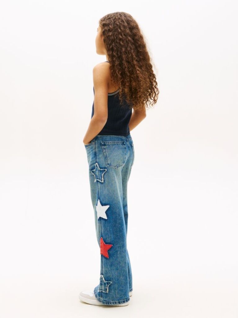 Blue Pointelle Strap Tank Top  Girls