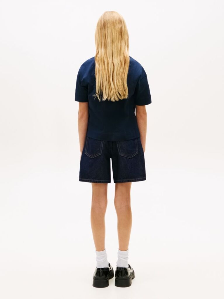 Blue Logo Jersey Crew Neck T-Shirt  Girls