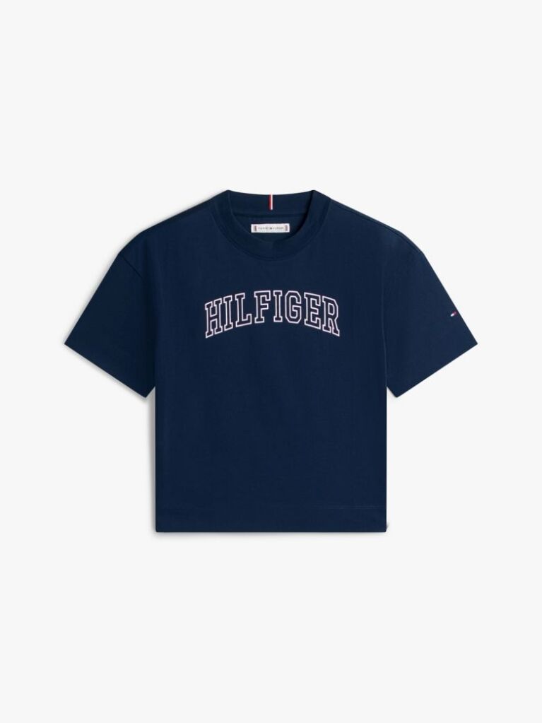 Blue Logo Jersey Crew Neck T-Shirt  Girls