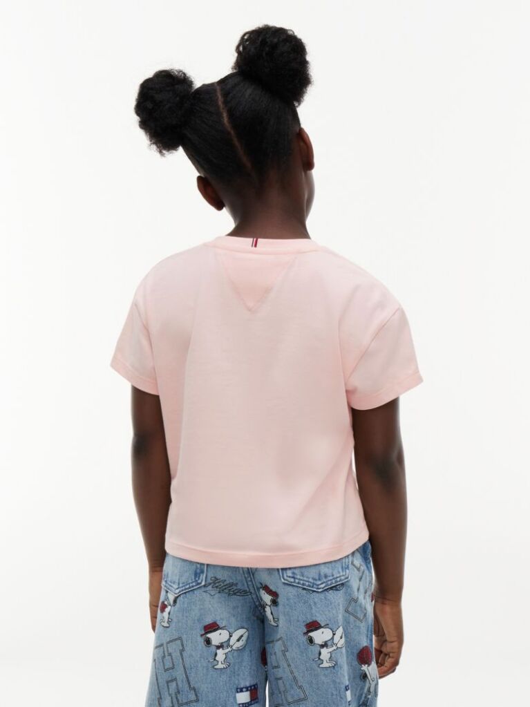 Pink Peanuts® Flag Graphic Relaxed T-Shirt  Girls