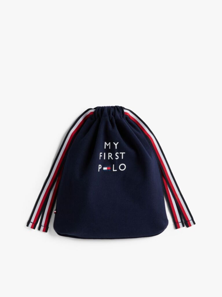 Blue Essential Pique Polo Bodysuit Gift Set  Newborn