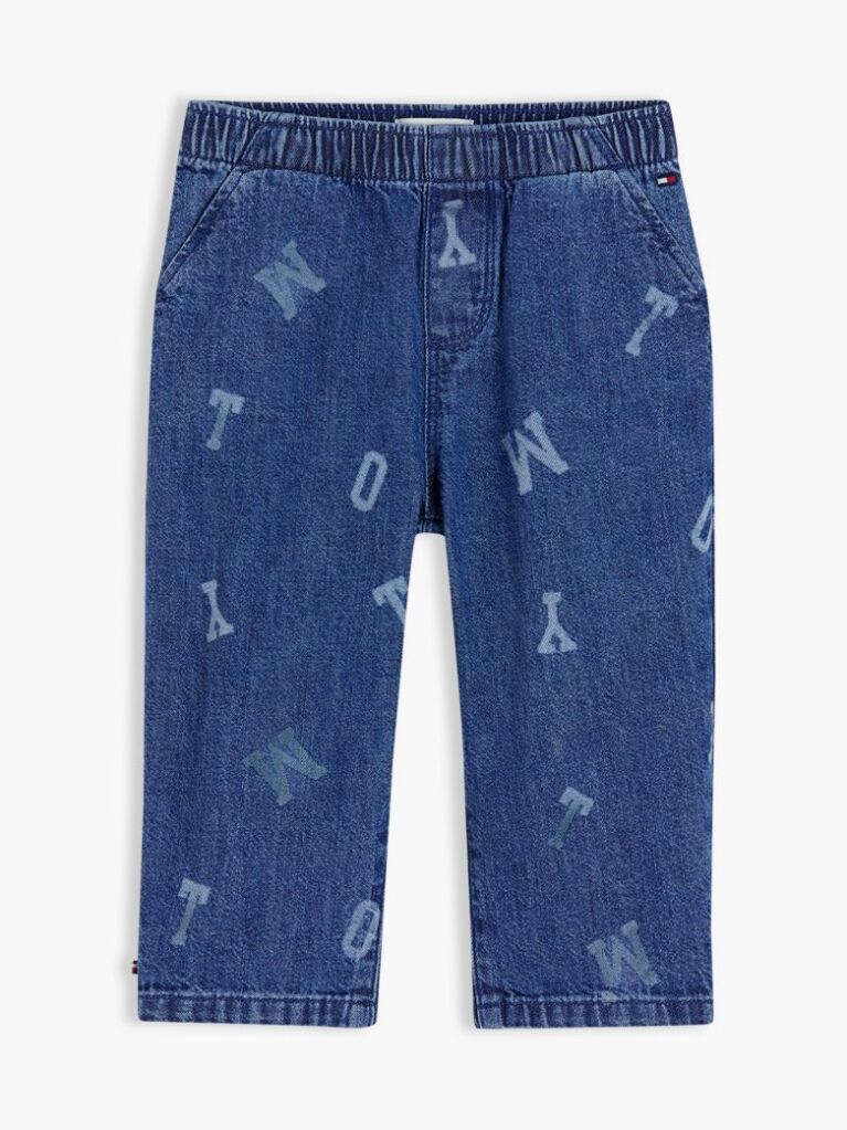 Denim Τζιν Με Λάστιχο Και Λογότυπο  Βρεφικά