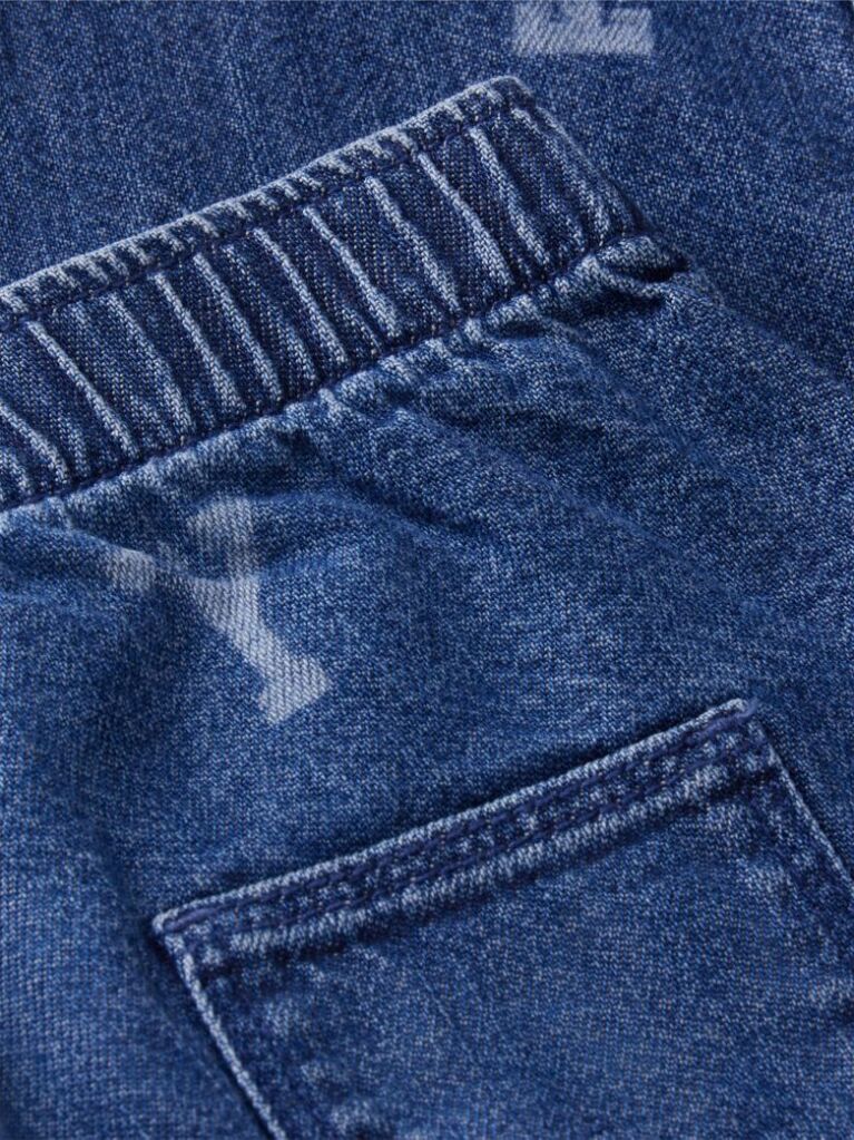 Denim Τζιν Με Λάστιχο Και Λογότυπο  Βρεφικά
