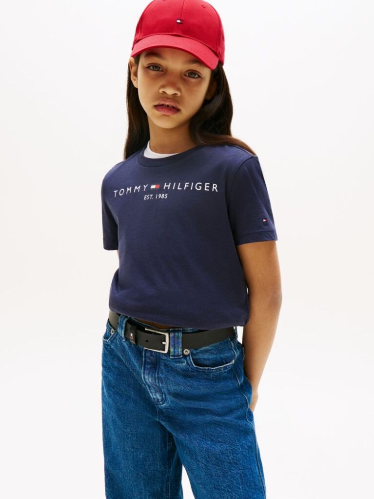 Μπλε T-Shirt Από Οργανικό Βαμβάκι  Παιδί Unisex
