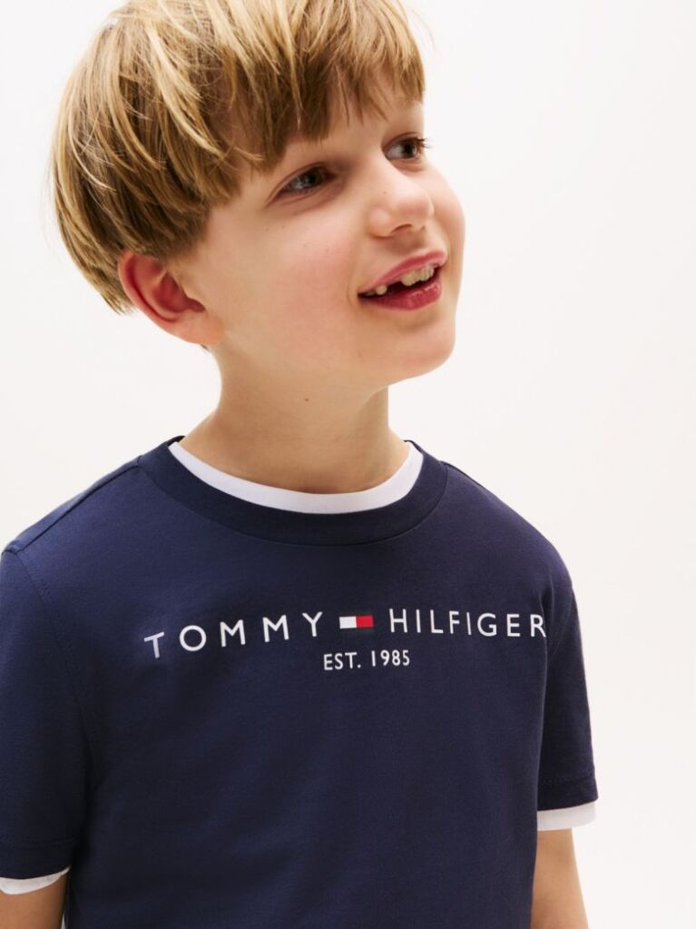 Μπλε T-Shirt Από Οργανικό Βαμβάκι  Παιδί Unisex