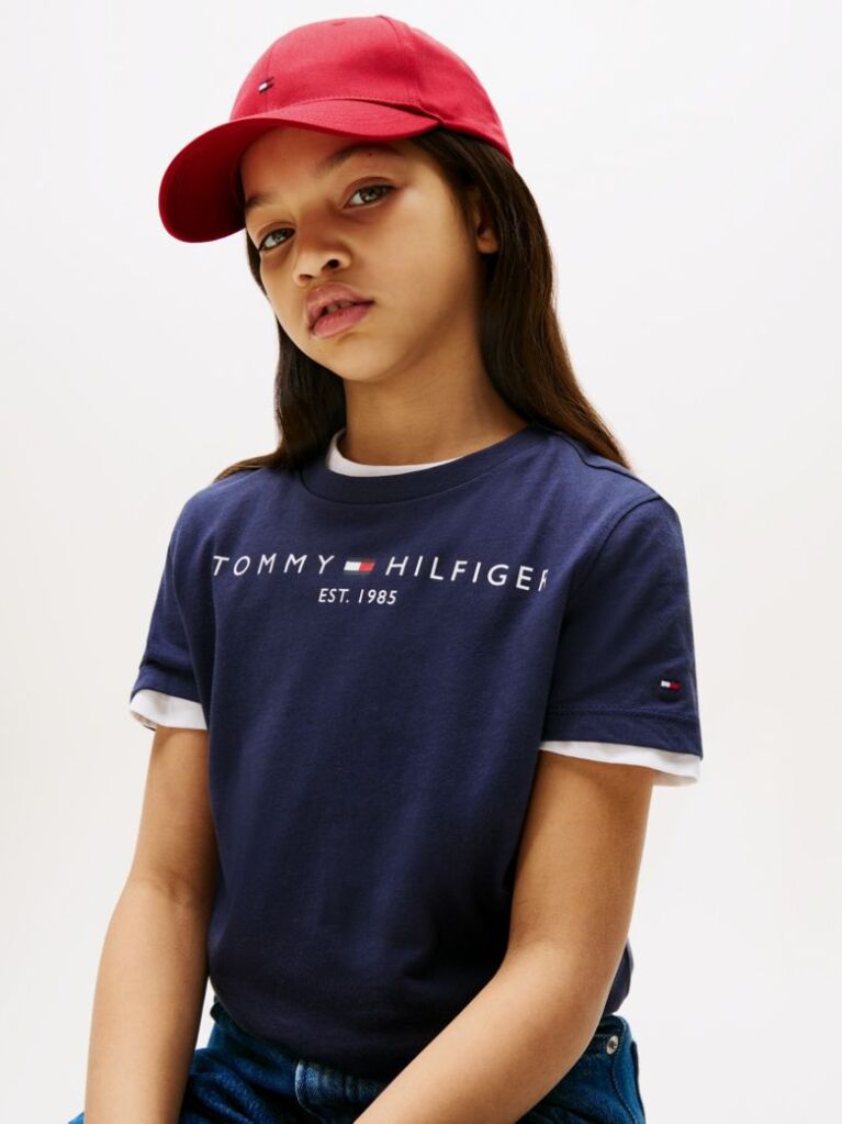 Μπλε T-Shirt Από Οργανικό Βαμβάκι  Παιδί Unisex