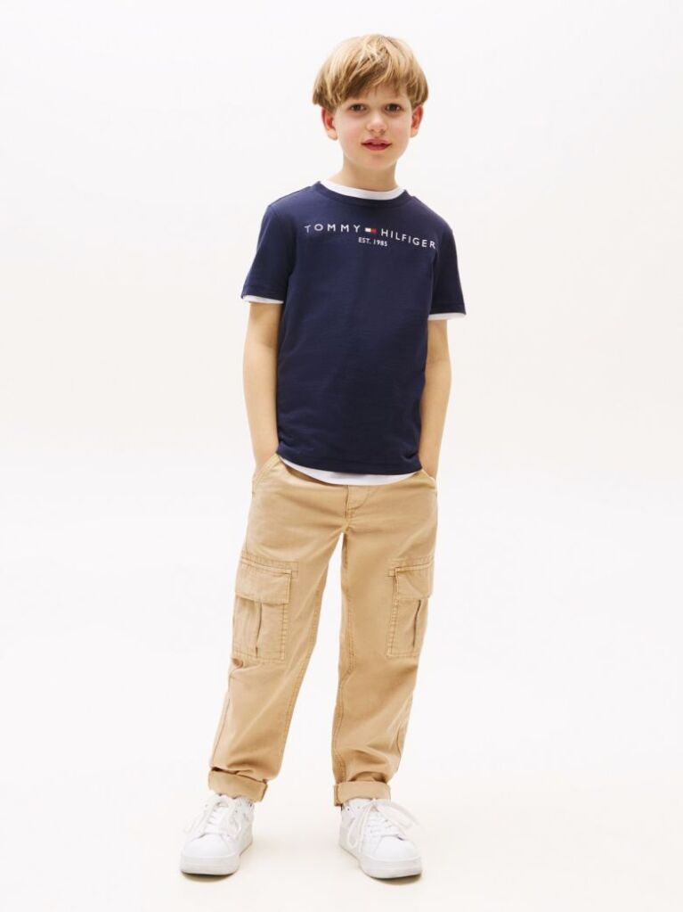 Μπλε T-Shirt Από Οργανικό Βαμβάκι  Παιδί Unisex