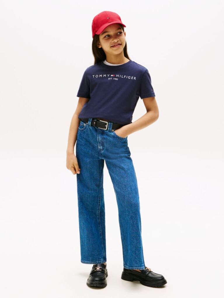 Μπλε T-Shirt Από Οργανικό Βαμβάκι  Παιδί Unisex