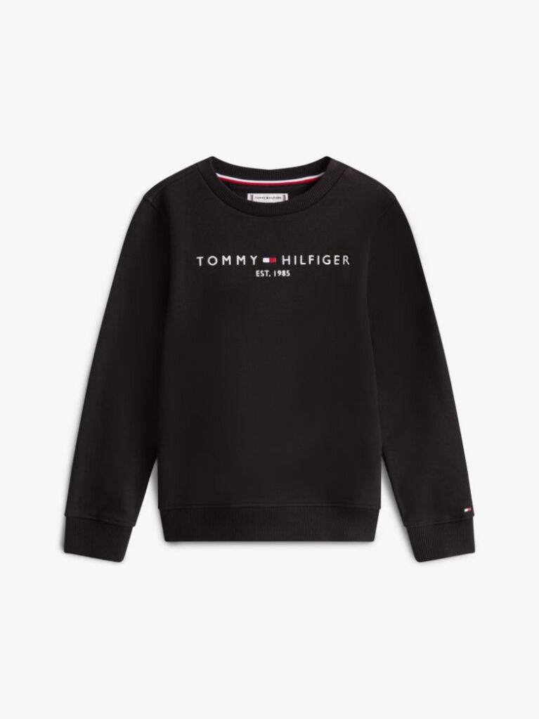 Black Essential Logo Sweatshirt  Kids Unisex