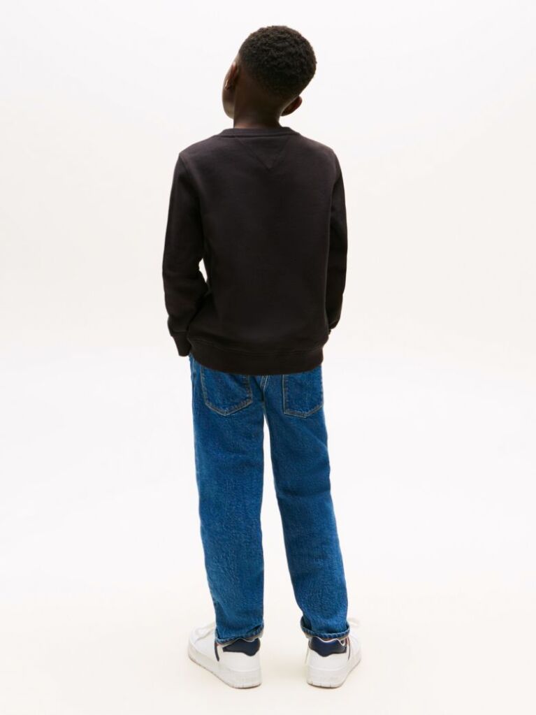 Black Essential Logo Sweatshirt  Kids Unisex
