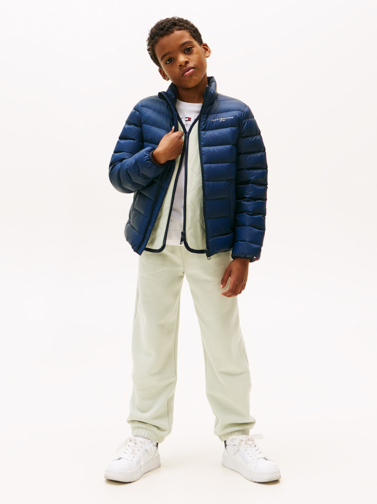Blue Gender Inclusive Lightweight Down Jacket  Kids Unisex