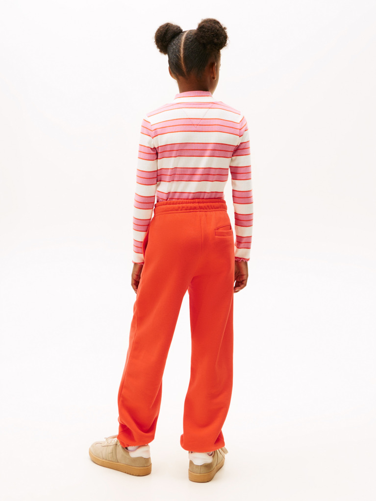 Orange Brushed Fleece Regular Joggers  Kids Unisex