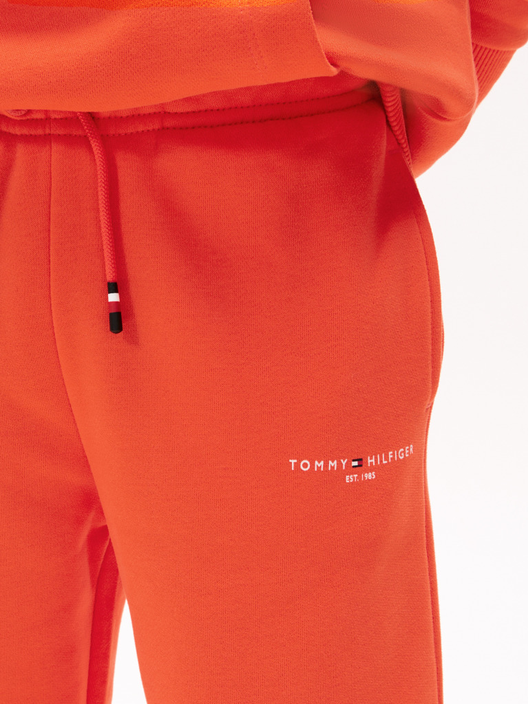 Orange Brushed Fleece Regular Joggers  Kids Unisex