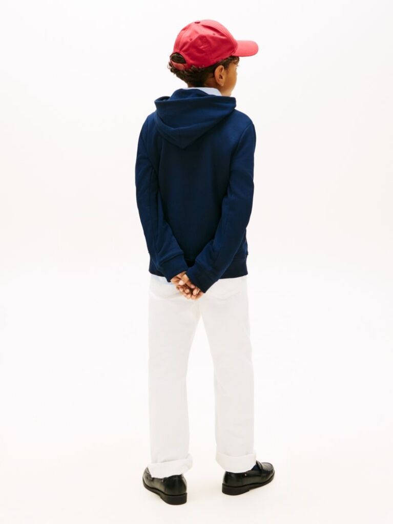 Blue Heritage Flag Badge Terry Hoody  Kids Unisex