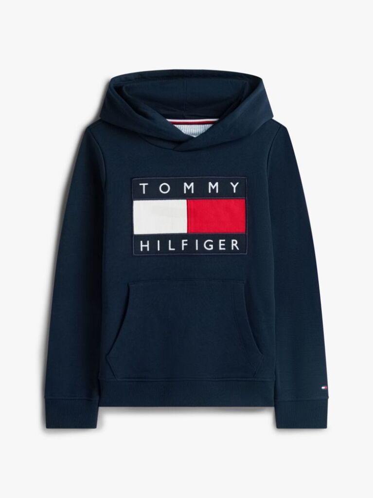 Blue Heritage Flag Badge Terry Hoody  Kids Unisex