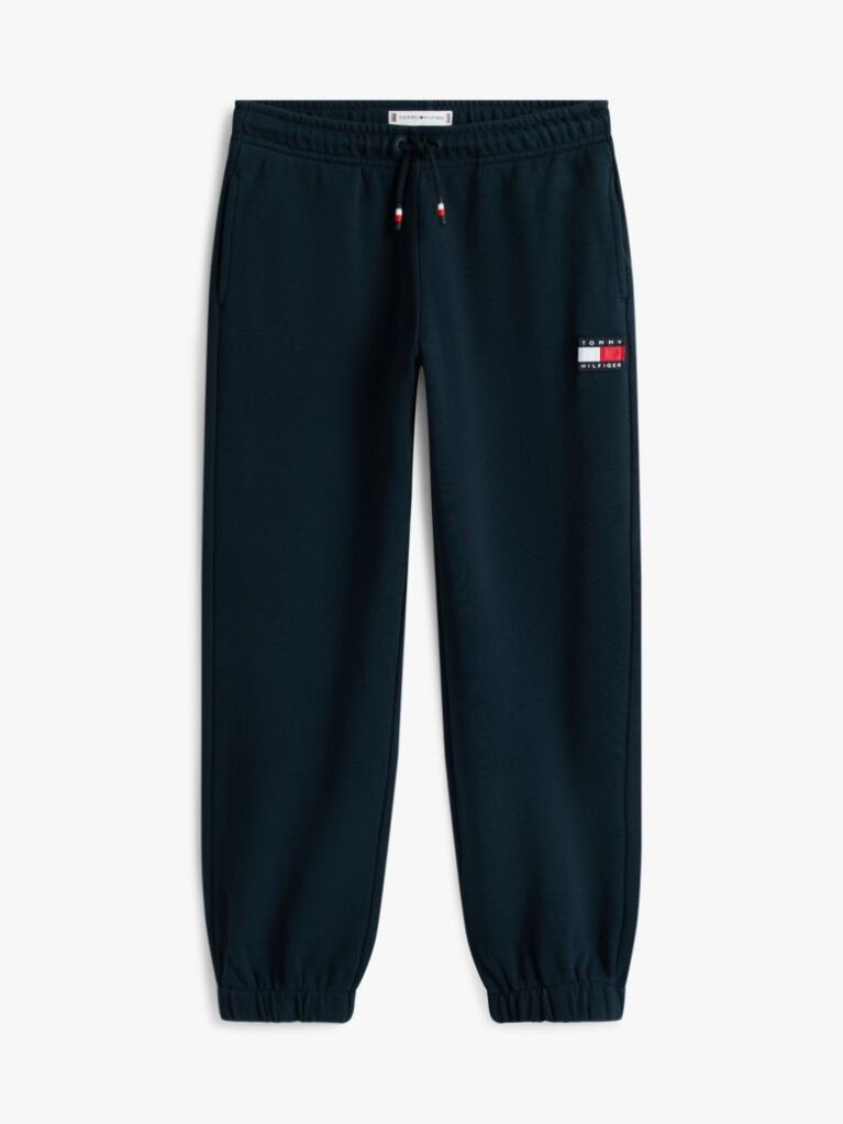 Blue Heritage Flag Logo Cuffed Drawstring Joggers  Kids Unisex
