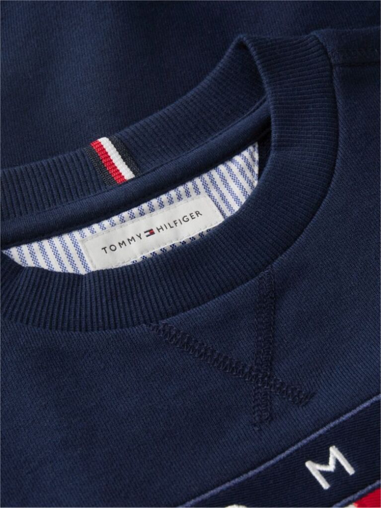 Blue Peanuts® Flag Graphic Embroidery Jumper  Kids Unisex