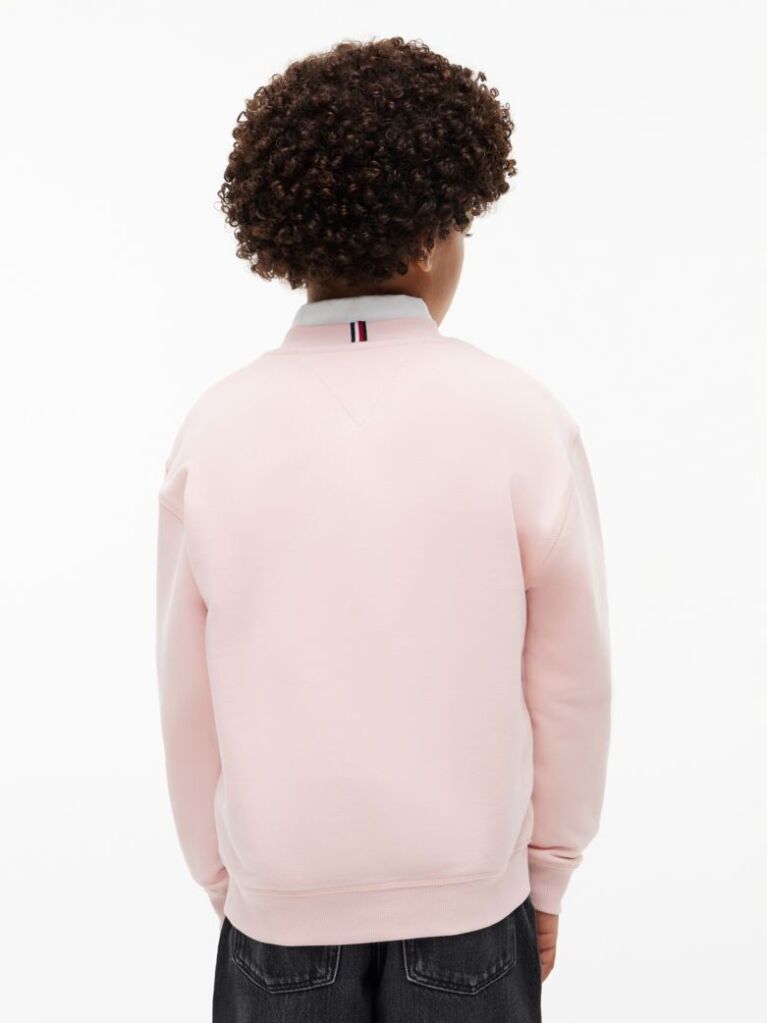 Pink Peanuts® Flag Graphic Embroidery Jumper  Kids Unisex