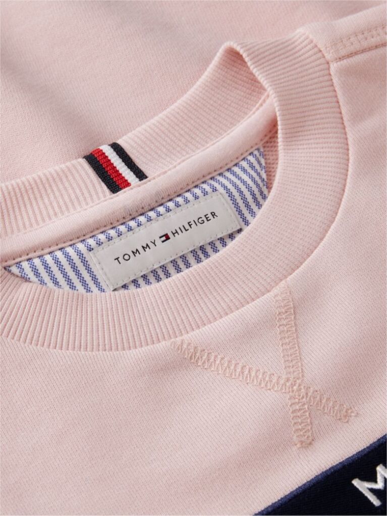Pink Peanuts® Flag Graphic Embroidery Jumper  Kids Unisex
