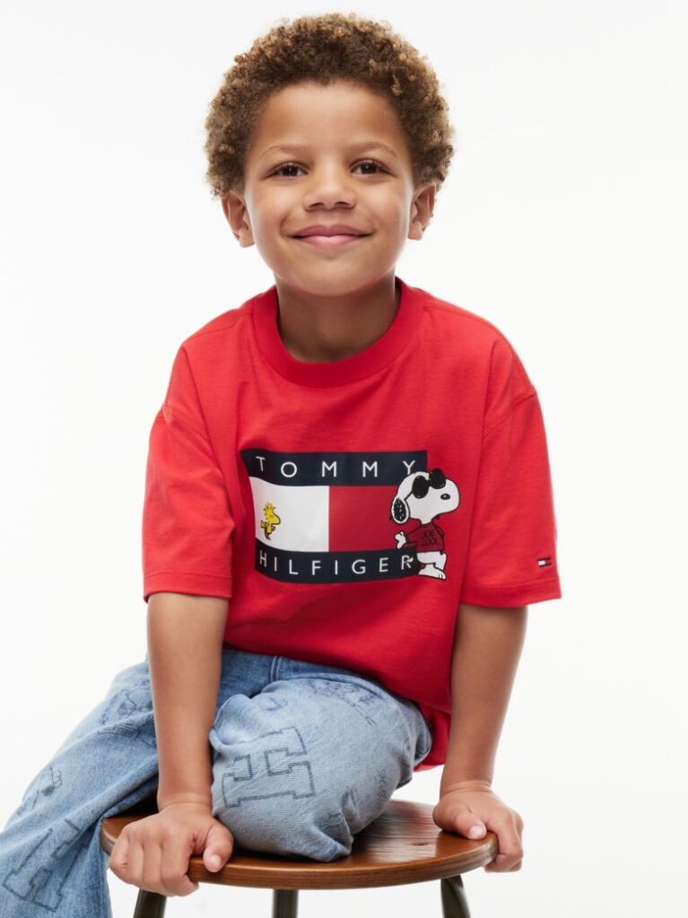 Κόκκινο Peanuts® T-Shirt Με Σχέδιο  Παιδί Unisex