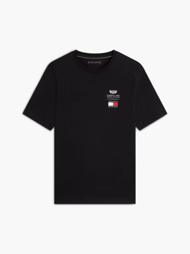 Μαύρο TH x Cadillac Formula 1® Team T-Shirt Με Λογότυπο  Unisex